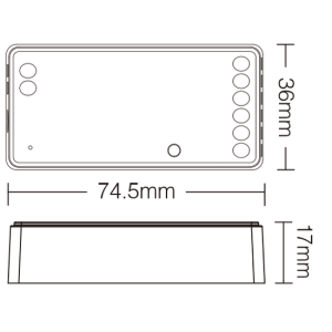 KONTROLER MONO/CCT 12A 12-24V 4-STR FUT035Z+ Zigbe