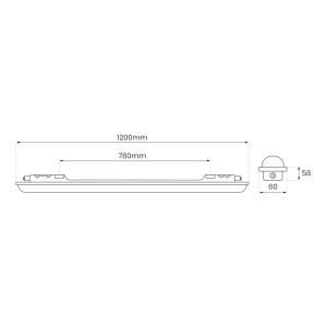 OPRAWA PRZEM. GIN 120CM LED 36W 3850lm 4000K IP65