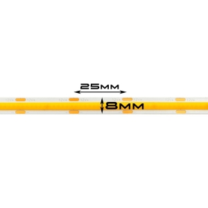 TAŚMA LED COB WW 3000K 12V 4,9W/M  ROLKA 50M
