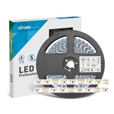 TAŚMA LED 600 2835 CW IP65 HS 12W/M 5M 3Y BASIC