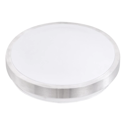 ^PLAFON SOLEN OKRĄGŁY 2xE27 SREBRNY  IP44 1117