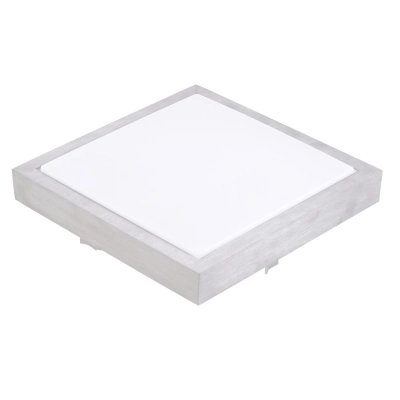 ^PLAFON SOLEN KWADRATOWY 2xE27 SREBRNY IP44 2751