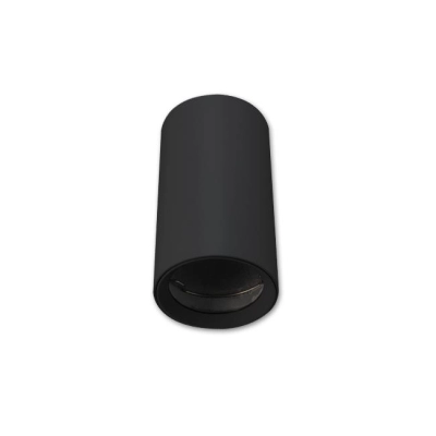 ^SPOT TUBA ROUND 1xGU10 56x100mm CZARNY 3733