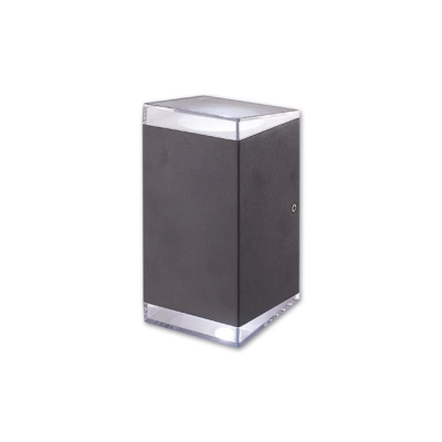 KINKIET RALF LED KWADRAT14W 4500K IP54 CZARN 3246