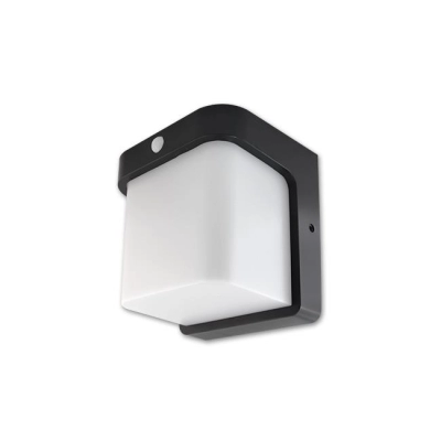 KINKIET CORGI LED 12W 4000K IP54 PIR CZARNY 6086