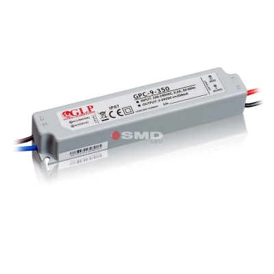 = ZASILACZ PRĄDOWY GLP GPC-9-350 350mA 3-24V IP67