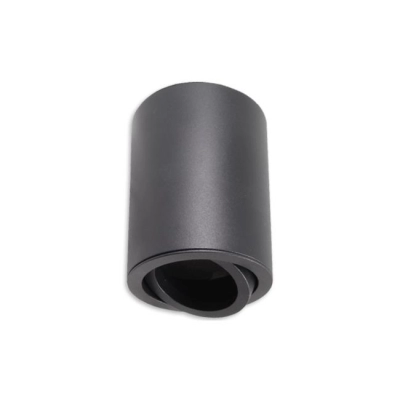 ^SPOT TUBA MINI OKRĄGŁA 1x GU10 CZARNA RUCH. 0800