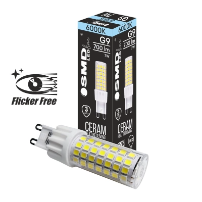 $ ŻARÓWKA G9 LED SMD CW 7W 700lm 3Y 4441 FF