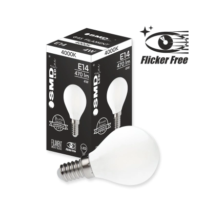 $ ŻARÓWKA E14 LED FILAME 4W NW ML G45 KULKA 4656