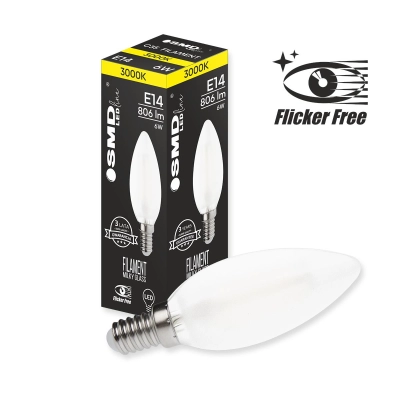 $ ŻARÓWKA E14 LED FILAME 6W WW ML C35 ŚWIEC.4595