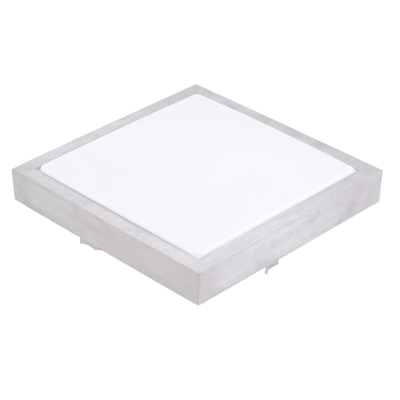 ^PLAFON SOLEN KWADRATOWY 2xE27 SREBRNY MIKROF.7331