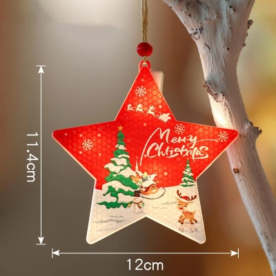 Zawieszka LED świąt. 11,5cm GWIAZDA 2700K 3437