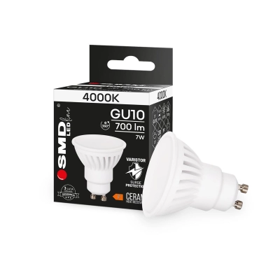 $ ŻARÓWKA GU10 LED SMD LEDline 7W NW CERAM 4892
