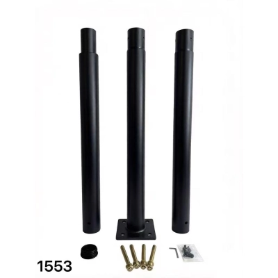 & SŁUP OŚWIETLENIOWY SQ 3M 60MM 15x15CM CZARN 1553