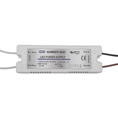 ZASILACZ LED 12V 48W 4A PLASTIK IP20 0443