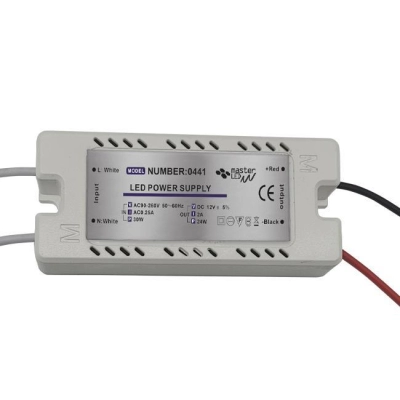 ZASILACZ LED 12V 24W 2A IP20 PLASTIK 0441