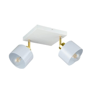 LAMPA ELZA SUFITOWA 2xE27 BIAŁY/ZŁOTY 3770