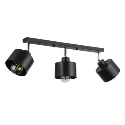 LAMPA ELZA SUFITOWA 3xE27 LISTWA CZARNY 4216