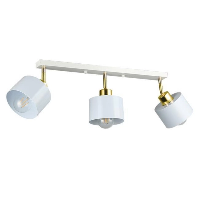 LAMPA ELZA SUFITOWA 3xE27 LISTWA BIAŁY/ZŁOTY 4218