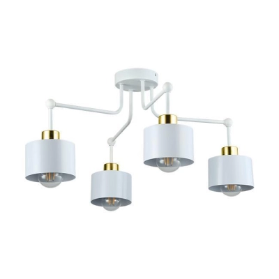 LAMPA ELZA SUFITOWA 4xE27  BIAŁY/ZŁOTY4918
