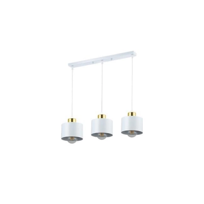 LAMPA ELZA WISZĄCA 3xE27 LISTWA BIALY/ZŁOTY 2496