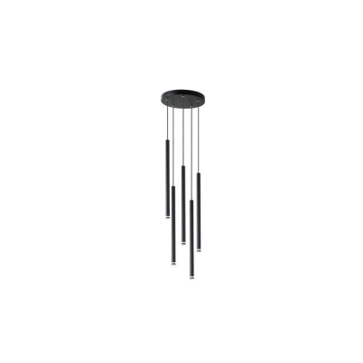 LAMPA PIERO WISZĄCA 5xG9 OKRĄGŁA CZARNY 1302