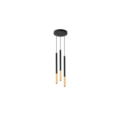 LAMPA PIERO WISZĄCA 3xG9 OKRĄGŁA CZARNY/ZŁOT 1332