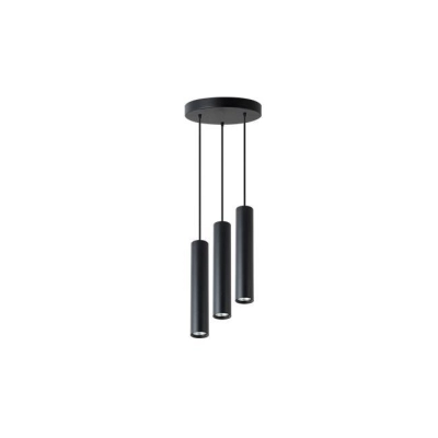 LAMPA KEON WISZĄCA 3xGU10 OKRĄGŁA CZARNY 1205