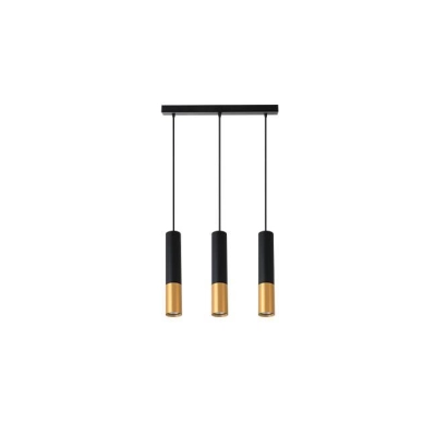 LAMPA KEON WISZĄCA 3xGU10 CZARNY/ZŁOTY 1009