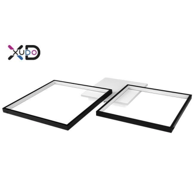 ^PLAFON LED 45W CCT 69x52CM CZARNY XUDO