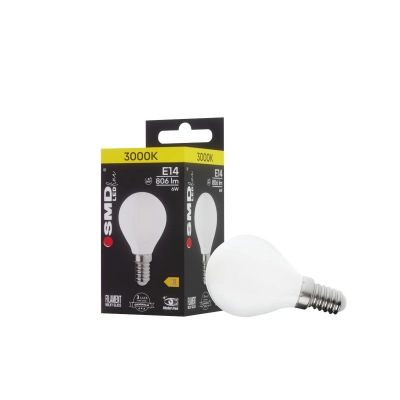 $ ŻARÓWKA E14 LED FILAME 6W WW ML G45 KULKA 4588