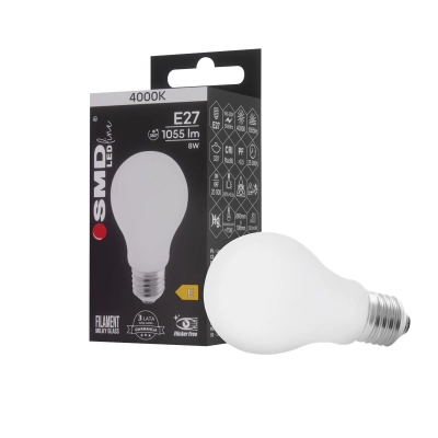 $ ŻARÓWKA E27 LED FILAMENT 8W NW ML A60 4519