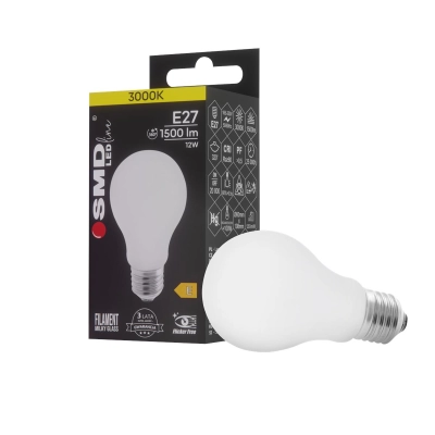 $ ŻARÓWKA E27 LED FILAMENT 12W WW ML A60 4601