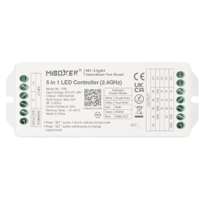 KONTROLER RGB+CCT 20A 12-48V 4-STR PR5 FUT037P+
