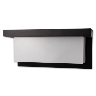 KINKIET LAGOS 12W 4000K IP54 CZUJNIK CZARNY 9172