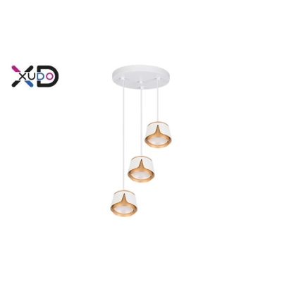 ^XD LAMPA TULIP WISZĄCA 3x GX53 biały / złoty