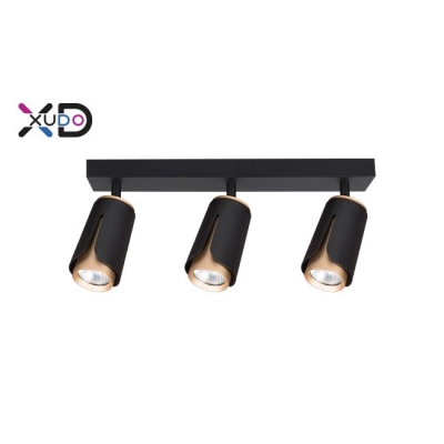 ^SPOT XD-IK263W 3x GU10 czarno/złoty XD