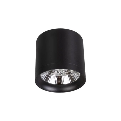 ^SPOT TUBA 1xES111 OKRĄGŁY STAŁY CZARNY 2895