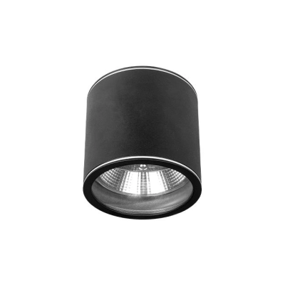 ^SPOT TUBA 1xES111 OKRĄGŁY STAŁY IP44 CZARNY 6534