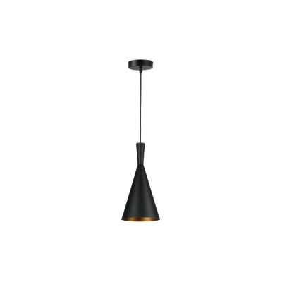 LAMPA WISZĄCA PINIO 1x E27 CZARNY ZŁOTO 0028