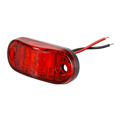 LAMPA LED OBRYSOWA 12-24V 2XSMD CZERWONA 6618