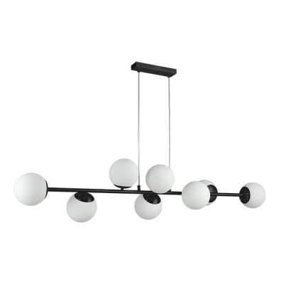 LAMPA WISZĄCA 8XE27 120CM BALI CZARNY 0031