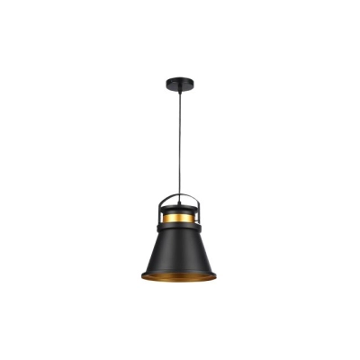 LAMPA WISZĄCA E27 TAO 25CM CZARNY/MIEDŹ 0100