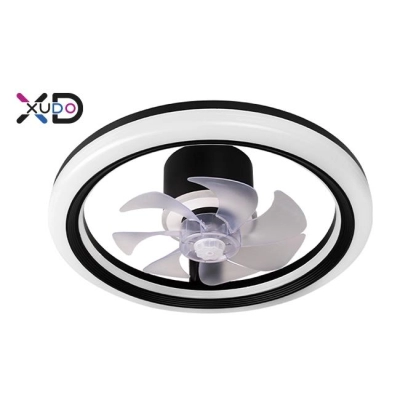 ^PLAFON LED 45W CCT WENTYLATOR 50CM CZARNY XUDO