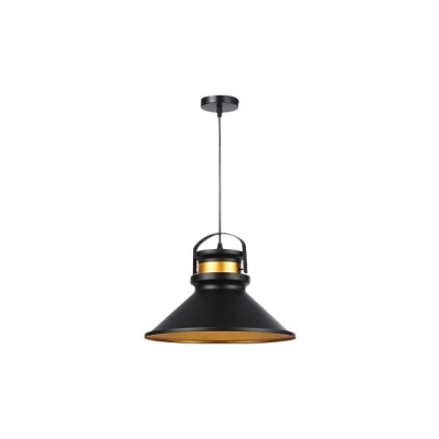LAMPA WISZĄCA E27 TAO 37CM CZARNY/MIEDŹ 0099