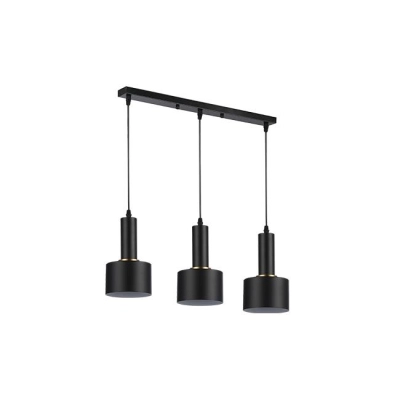 LAMPA WISZĄCA 3XE27 TEMA CZARNY 0119