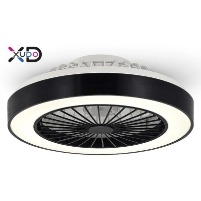 PLAFON LED 36W+15W CCT WENTYLATOR CZARNY XUDO