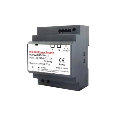 ZASILACZ LED 12V 100W 8,33A DIN NA SZYNE 9113