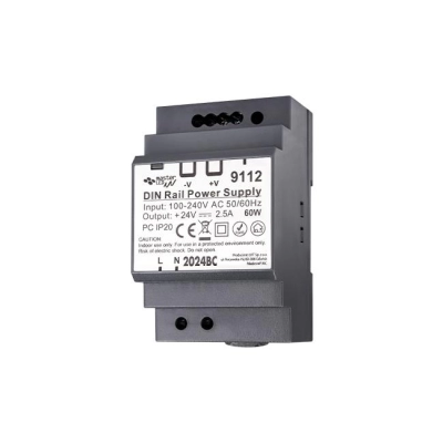 ZASILACZ LED 24V 60W 2,5A DIN NA SZYNE 9112