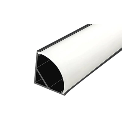 ZESTAW PROFIL + KLOSZ ML KĄTOWY CZARNY 2M 9590